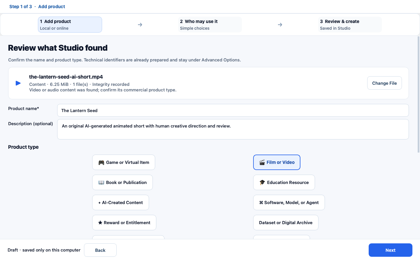 Blessbri Studio RC3.24 product workspace